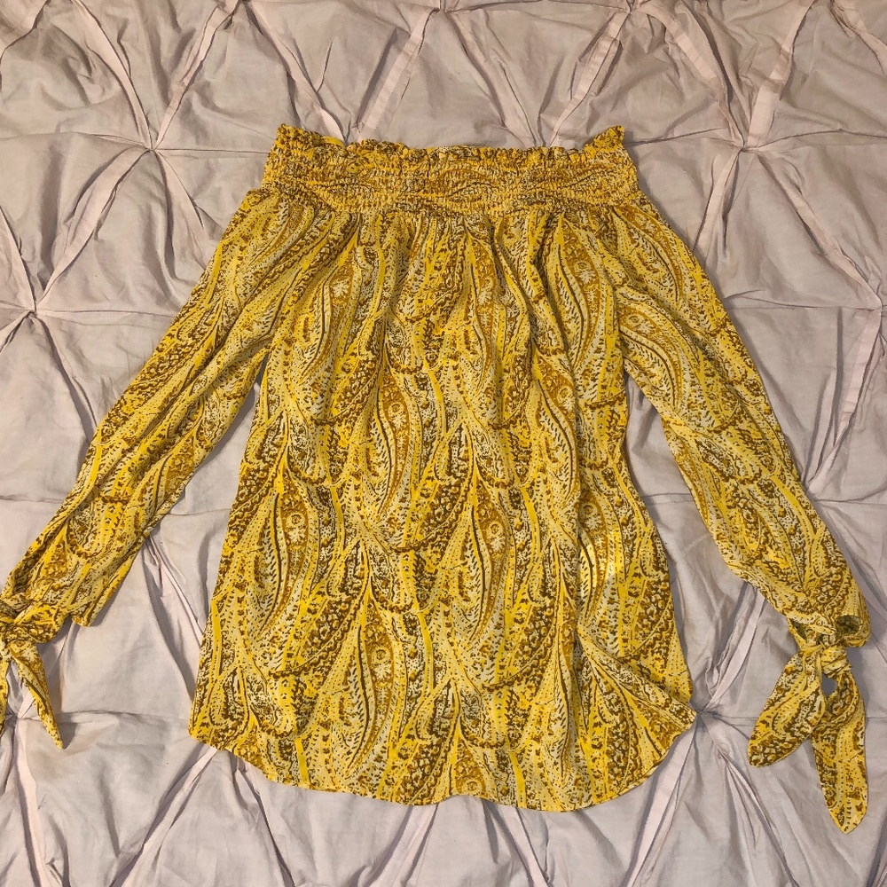 NWT Michael Kors Yellow Top